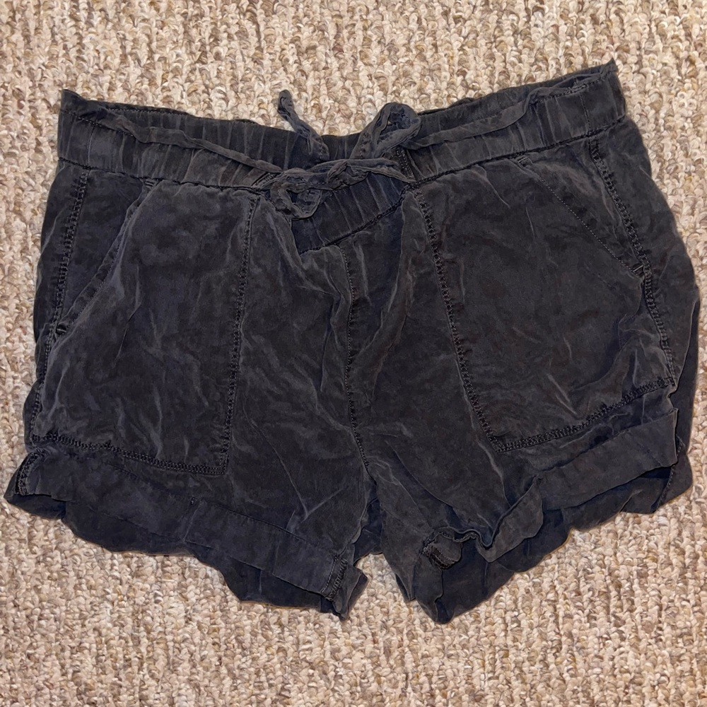 Linen blend shorts